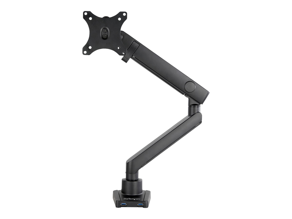 StarTech.com Desk Mount Monitor Arm with 2x USB 3.0 ports, Slim Full Motion Adjustable Single Monitor VESA Mount up to 17.6lbs (8kg)