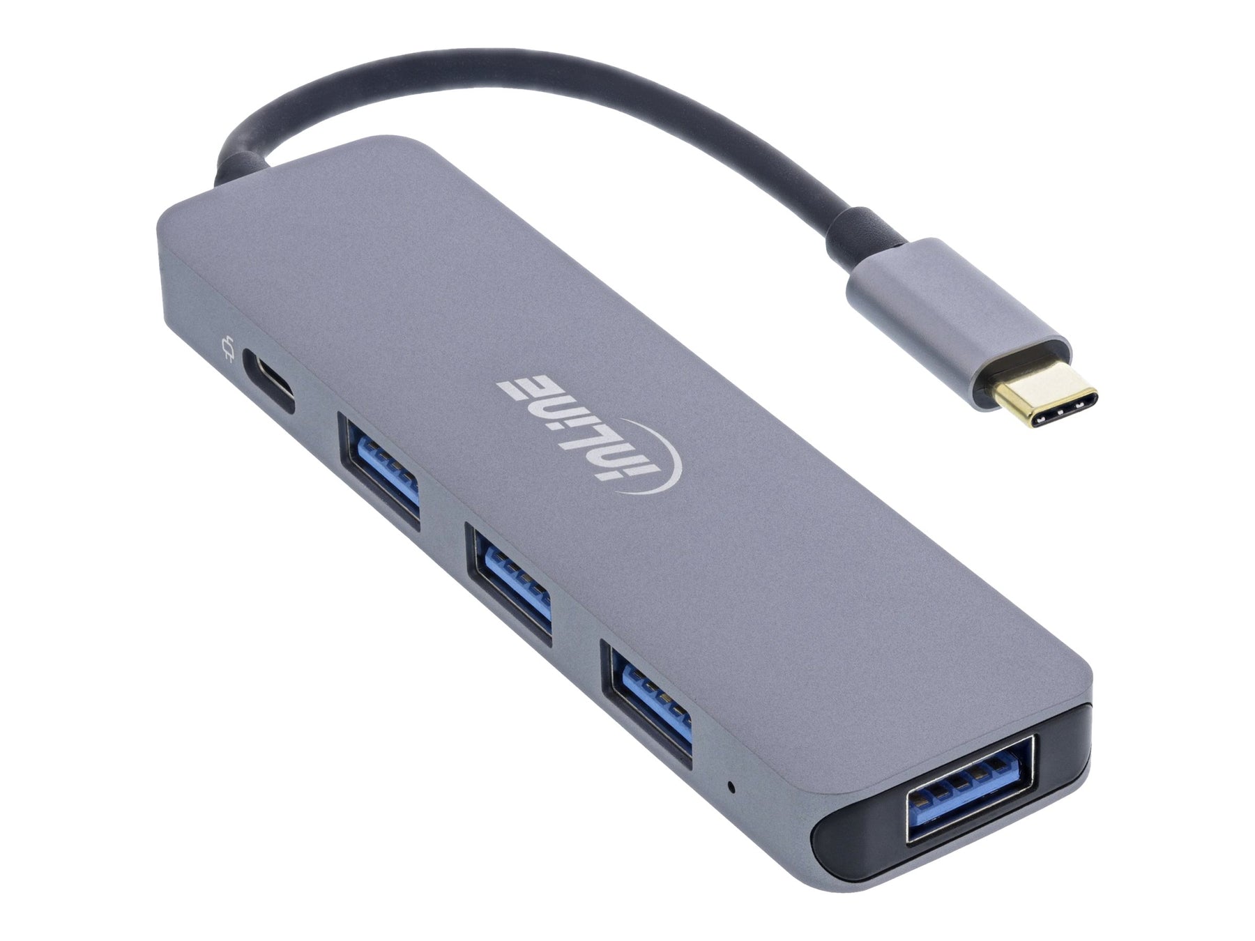 InLine USB 3.2 USB-C Multi Hub (4x USB-A 5Gb/s + USB-C (Data/PD 87W)