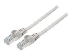 Intellinet Network Patch Cable, Cat6A, 2m, Grey, Copper, S/FTP, LSOH / LSZH, PVC, RJ45, Gold Plated Contacts, Snagless, Booted, Polybag - Patch-Kabel - RJ-45 (M)