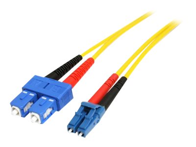 StarTech.com 7m Fiber Optic Cable - Single-Mode Duplex 9/125 - LSZH - LC/SC - OS1 - LC to SC Fiber Patch Cable (SMFIBLCSC7)