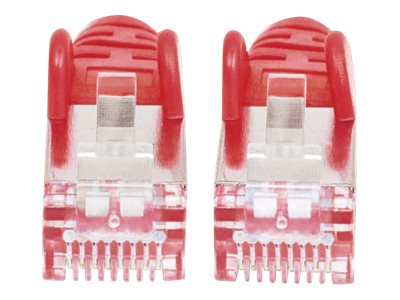 Intellinet Network Patch Cable, Cat6, 15m, Red, Copper, S/FTP, LSOH / LSZH, PVC, RJ45, Gold Plated Contacts, Snagless, Booted, Polybag - Patch-Kabel - RJ-45 (M)