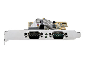 StarTech.com 2-Port PCI Express Serial Card, Dual Port PCIe to RS232 (DB9)