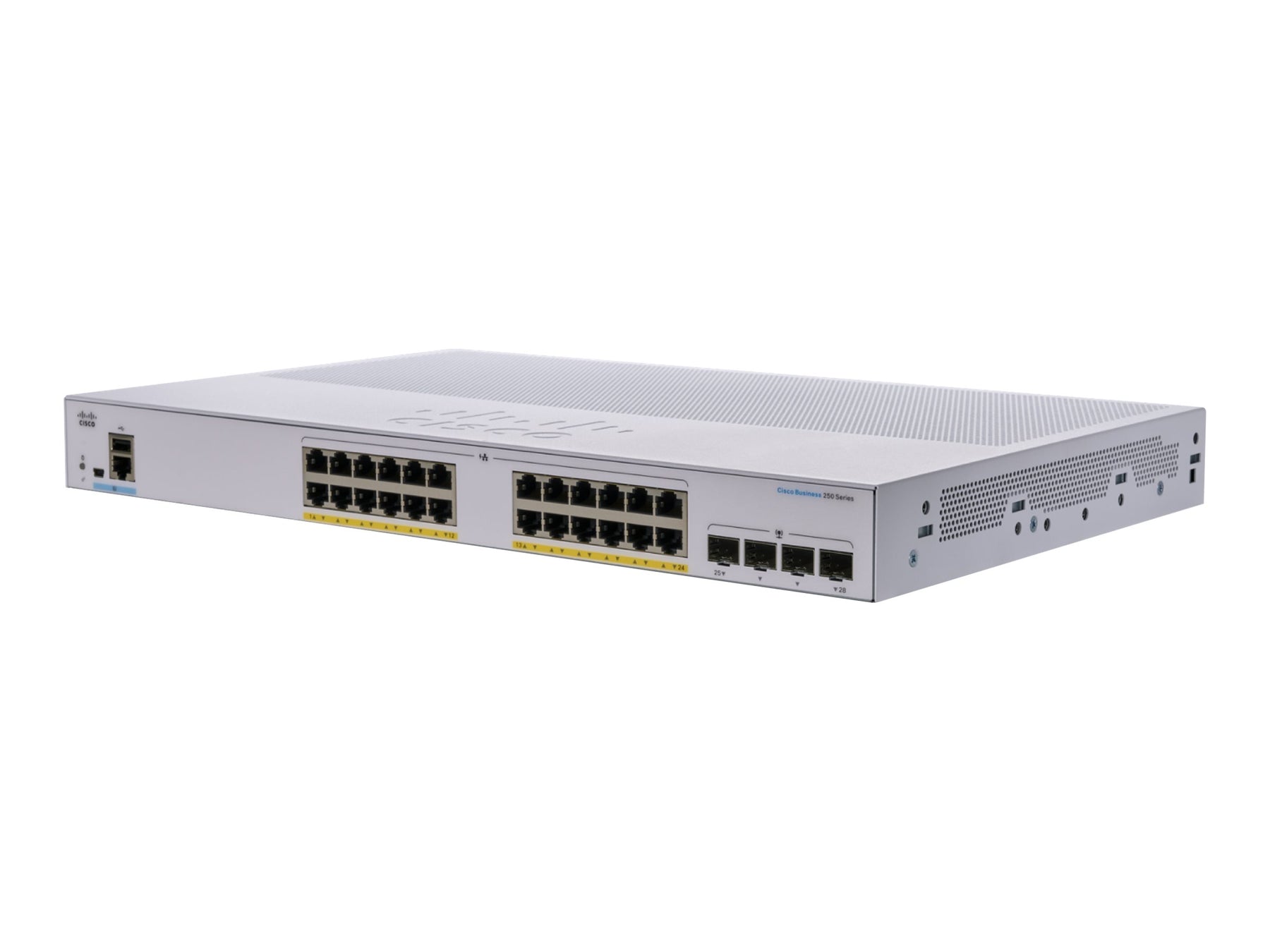 Cisco Business 250 Series CBS250-24P-4X - Switch - L3 - Smart - 24 x 10/100/1000 (PoE+)