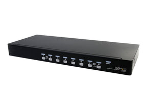 StarTech.com 8 Port Rackmount USB VGA KVM Switch - 8-fach VGA Umschalter mit Audio und OSD (On-Screen-Display)