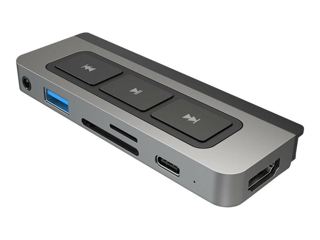 Targus HyperDrive 6-in-1 USB-C Media Hub - Dockingstation - USB-C - HDMI - für Apple 10.9-inch iPad Air (4th generation, 5th generation)