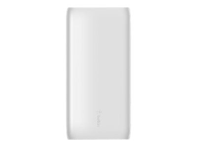 Belkin BoostCharge - Powerbank - 20000 mAh - 30 Watt - Fast Charge, PD - 2 Ausgabeanschlussstellen (USB, 24 pin USB-C)