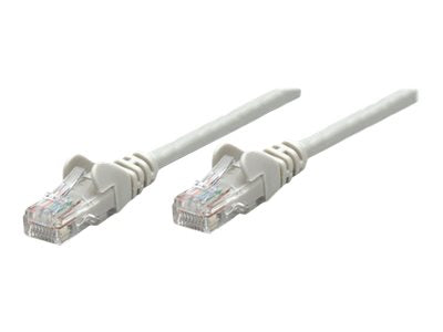 Intellinet Network Patch Cable, Cat6, 3m, Grey, CCA, U/UTP, PVC, RJ45, Gold Plated Contacts, Snagless, Booted, Lifetime Warranty, Polybag - Patch-Kabel - RJ-45 (M)