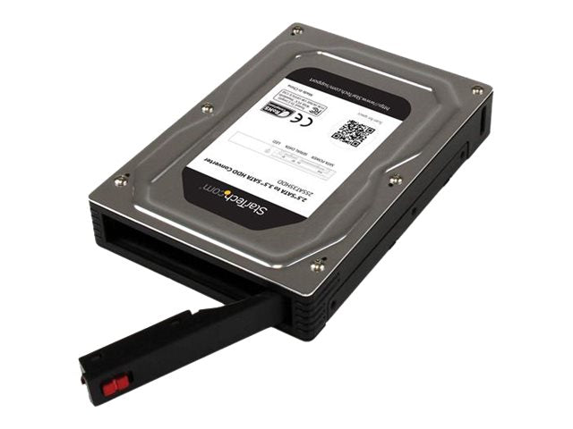 StarTech.com 2,5 auf 3,5 Aluminium SATA Festplattengehäuse für HDD/SSD bis 12,5mm - 6,4cm auf 8,9cm (2,5/3,5 Zoll)