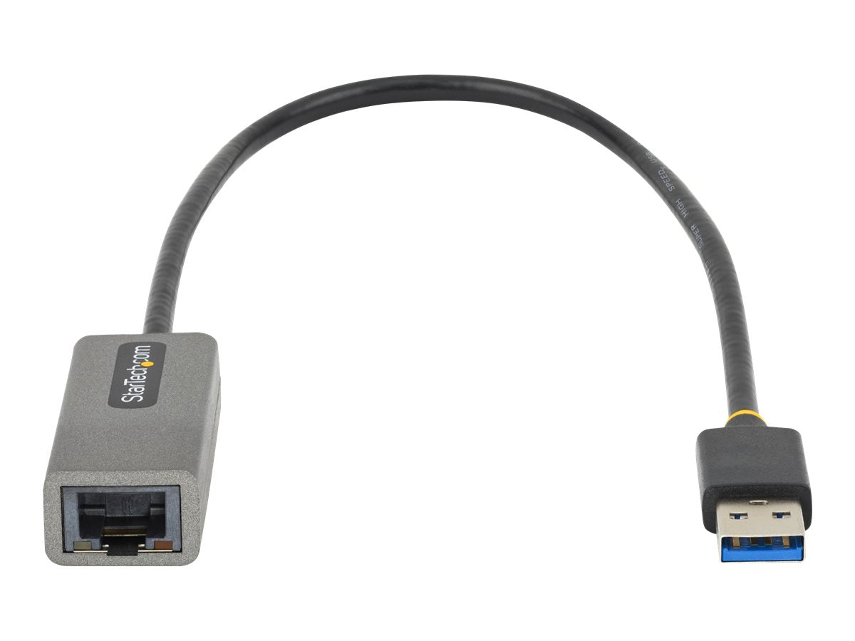 StarTech.com USB 3.0 Gigabit Ethernet Adapter, USB 3.0 zu 10/100/1000 Netzwerkadapter für Laptops, 30cm angeschlossenes Kabel, USB zu RJ45/LAN Adapter, NIC Adapter, Win, MacOS und Chrome  (USB31000S2)