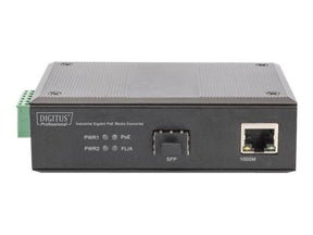 DIGITUS Professional DN-652104 - Medienkonverter - GigE - 10Base-T, 100Base-TX, 1000Base-T, 1000Base-X - RJ-45 / SFP (mini-GBIC)