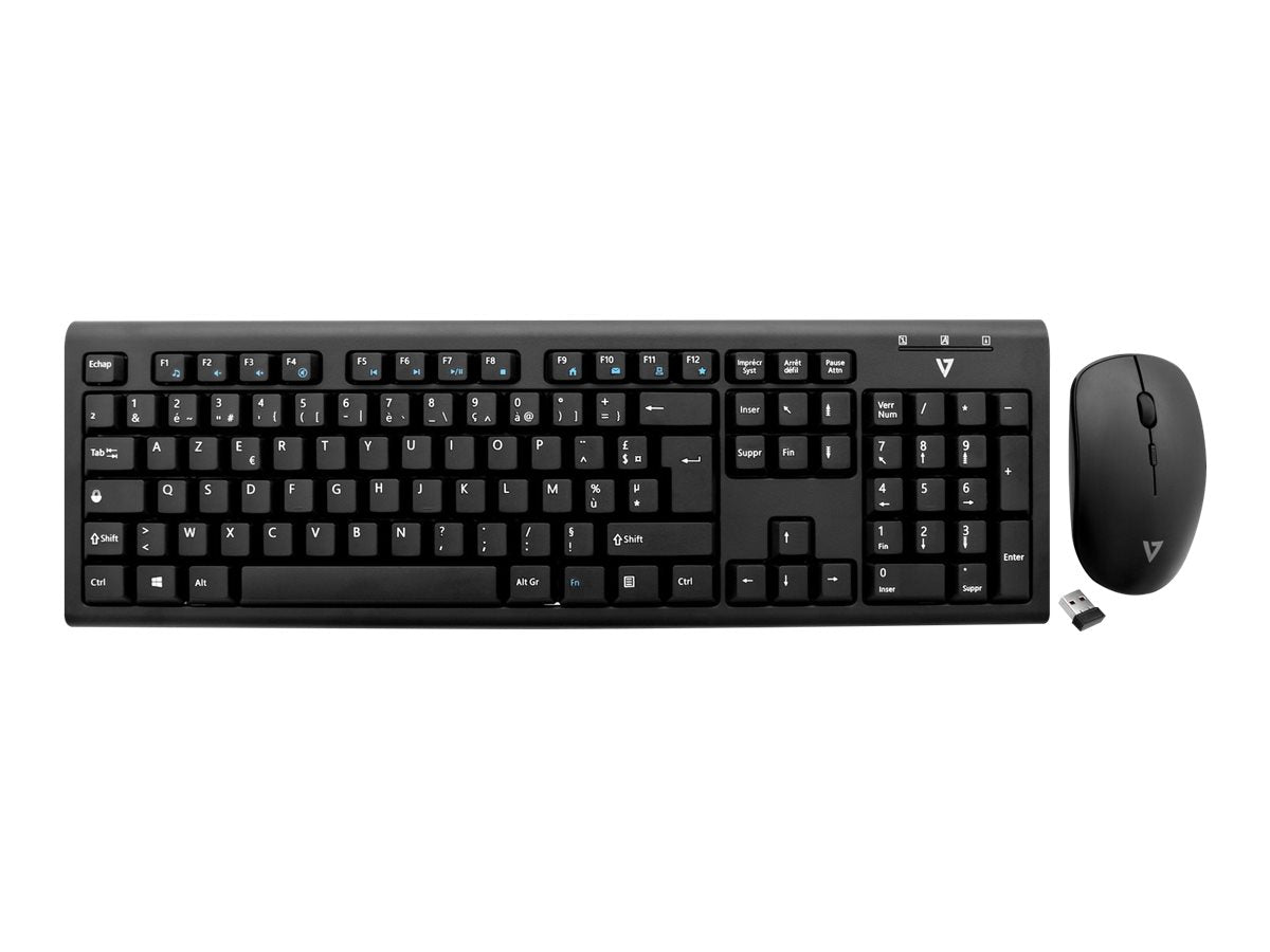 V7 CKW200DE - Tastatur-und-Maus-Set - kabellos