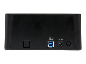 StarTech.com USB 3.1 (10 Gbit/s) Duplizierer Dockingstation für 2,5" & 3,5" SATA SSD/HDD Laufwerke - Clone / Kopierstation bis zu 28GB/min - Festplattenduplikator - 2 Schächte (SATA-300)