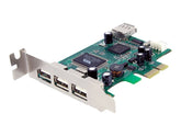 StarTech.com 4 Port USB 2.0 HighSpeed PCI Express Low Profile Schnittstellenkarte - 1 x USB 2.0 intern (Buchse)