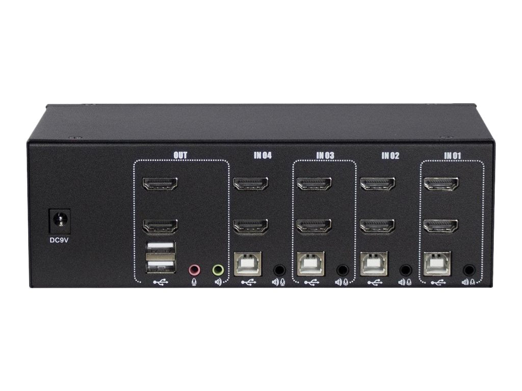 Inter-Tech Argus KVM AS-42HA - KVM-/Audio-Switch - 4 x KVM/Audio