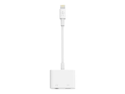 Belkin 3.5 mm Audio + Charge RockStar - Lightning zu Kopfhörer Anschluss / Ladeadapter - Lightning (M)