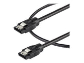 StarTech.com 0.6 m Round SATA Cable - Latching Connectors - 6Gbs SATA Cable - SATA-Kabel - Serial ATA 150/300/600 - SATA (R)