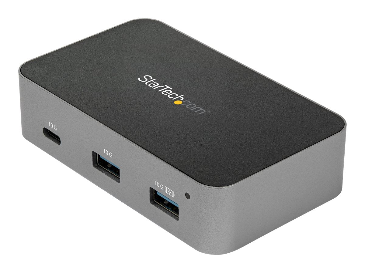 StarTech.com HB31C2A1CGS 3-Port-USB-C-Hub (LAN-Hub, 10 Gbit/s, 2x USB-A und 1x USB-C, 1m Hostkabel, powered, mit Netzteil)