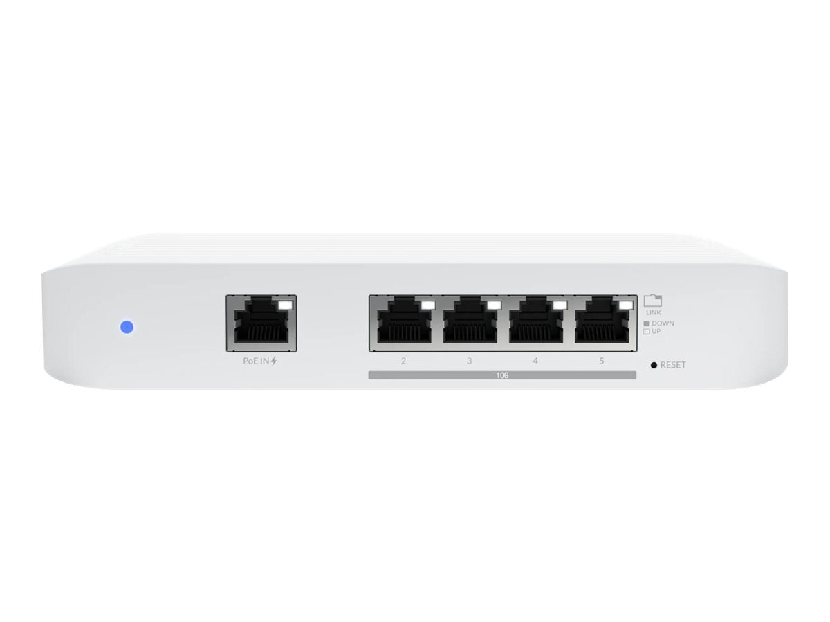 UbiQuiti USW Flex XG - Switch - managed - 4 x 100/1000/2.5G/5G/10GBase-T + 1 x 10/100/1000 (PoE+)