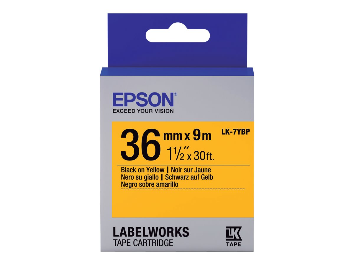 Epson LabelWorks LK-7YBP - Schwarz auf Gelb - Rolle (3,6 cm x 9 m)