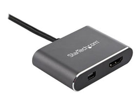 StarTech.com CDP2HDMDP USB-C-Multiport Adapter (4K 60Hz UHD, 2-in-1 USB Typ C auf HDMI/mDP Display oder Monitor)