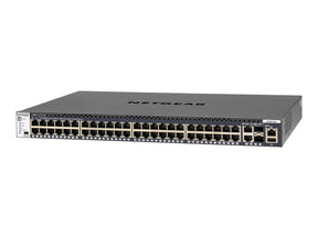 Netgear M4300-52G - Switch - L3 - managed - 2 x 10/100/1000/10000 + 2 x 10 Gigabit SFP+ + 48 x 10/100/1000