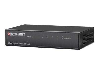 Intellinet 5-Port Gigabit Ethernet Switch, Metal, Box