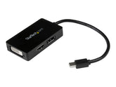 StarTech.com Mini DisplayPort auf DisplayPort/ DVI/ HDMI Adapter mit bis zu 2560x1600 / mini DP Stecker/ DVI-D Buchse auf HDMI Buchse