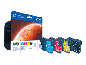 Brother LC1100HY Value Pack - 4er-Pack - Hohe Ergiebigkeit