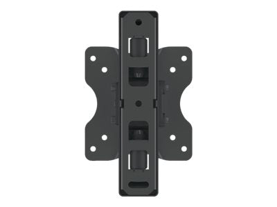 Manhattan TV & Monitor Mount, Wall, Full Motion, 1 screen, Screen Sizes: 13-27", Black, VESA 75x75 to 100x100mm, 20kg, Tilt & Swivel with 3 Pivots, Lifetime Warranty - Klammer - für LCD TV - massiver Stahl - Schwarz - Bildschirmgröße: 33-68.6 cm (13"-27")