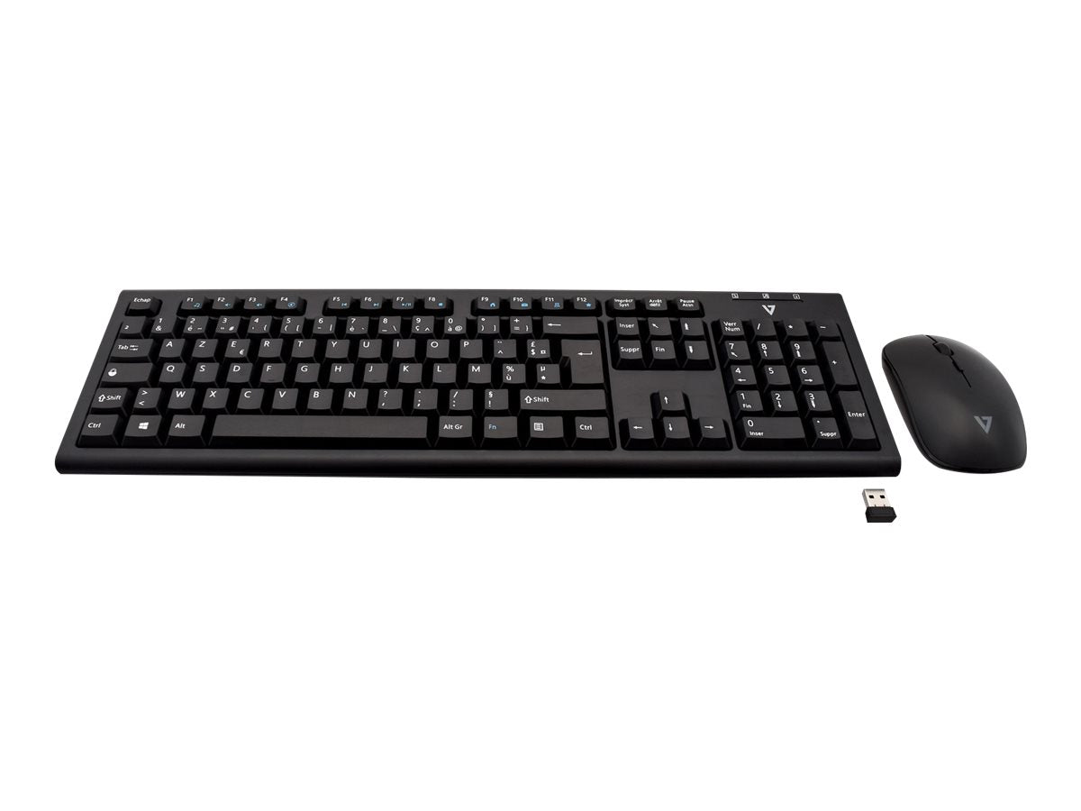 V7 CKW200DE - Tastatur-und-Maus-Set - kabellos