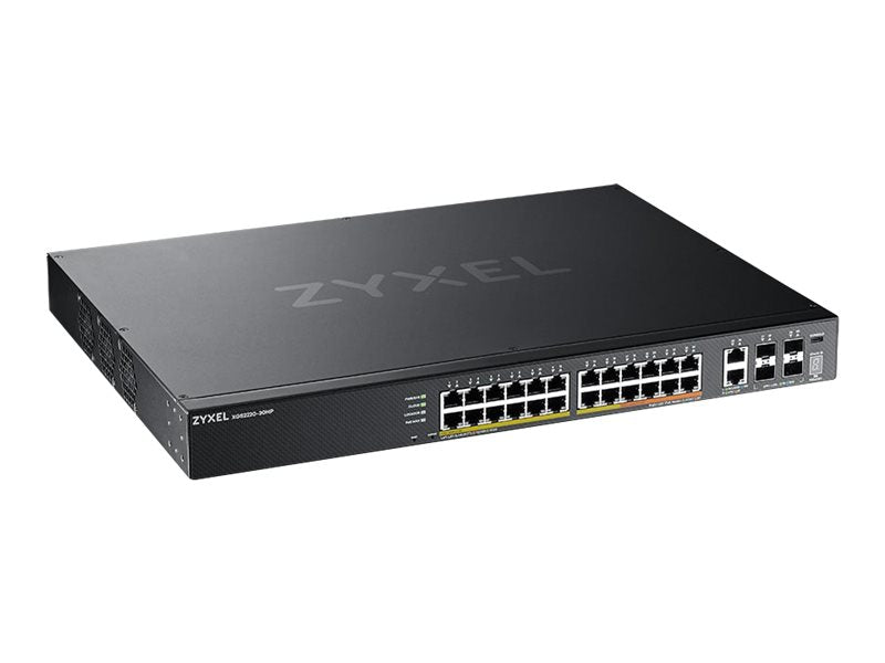 ZyXEL XGS2220 Series XGS2220-30HP - Switch - 24-Port GbE L3 Access, NebulaFLEX Cloud, mit 6 10G Uplink - managed - 16 x 10/100/1000 (PoE+)