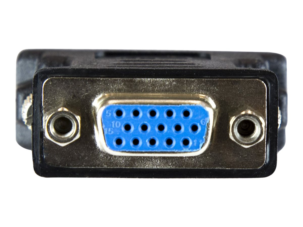 StarTech.com DVI auf VGA Adapter - St/Bu - Schwarz - DVI zu VGA Konverter / Monitoradapter - VGA-Adapter - DVI-I (M)