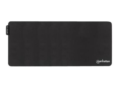 Manhattan XXL RGB LED Gaming Mousepad Smooth Top Surface Mat, Micro-textured surface for ultra-high precision with optical and laser mice (800x350x3mm)