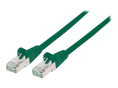 Intellinet Network Patch Cable, Cat6, 1m, Green, Copper, S/FTP, LSOH / LSZH, PVC, RJ45, Gold Plated Contacts, Snagless, Booted, Polybag - Netzwerkkabel - RJ-45 (M)