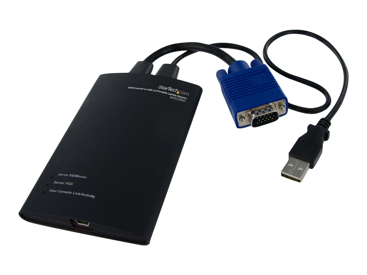 StarTech.com Tragbarer KVM Konsolen auf USB 2.0 Laptop Adapter