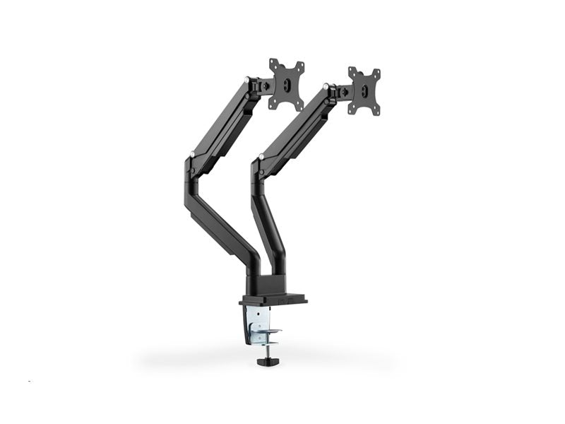 DIGITUS Universal Dual Monitorhalter mit Gasdruckfeder und Klemmbefestigung