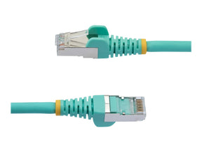 StarTech.com 7m CAT6a Ethernet Cable - Aqua - Low Smoke Zero Halogen (LSZH)