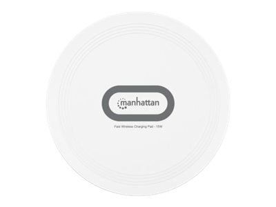 Manhattan Smartphone Wireless Charging Pad, Up to 15W charging (depends on device)