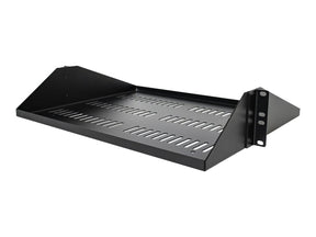 StarTech.com 2U 19 Zoll Fachboden für Rack - Perforierte, freitragende rack ablage mit zentrierter befestigung - Belüftete rack ablage - Belastbarkeit 91kg - 36cm tief (SHELF-2U-14-CENTER-V)