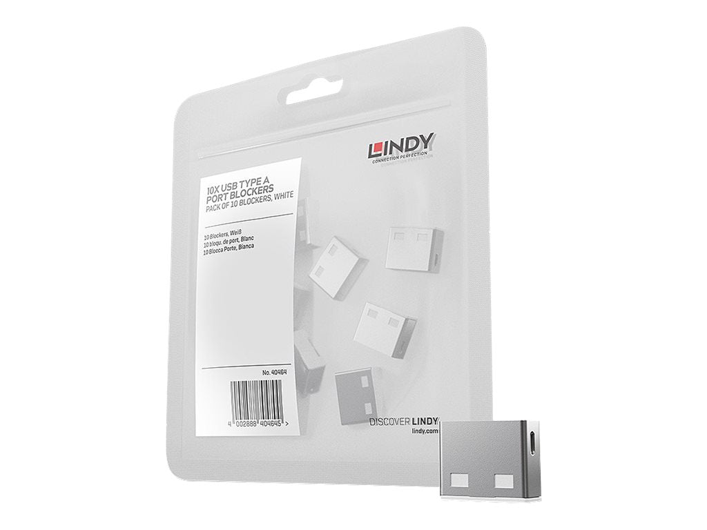 Lindy USB Port Blocker - USB-Portblocker - weiß (Packung mit 10)