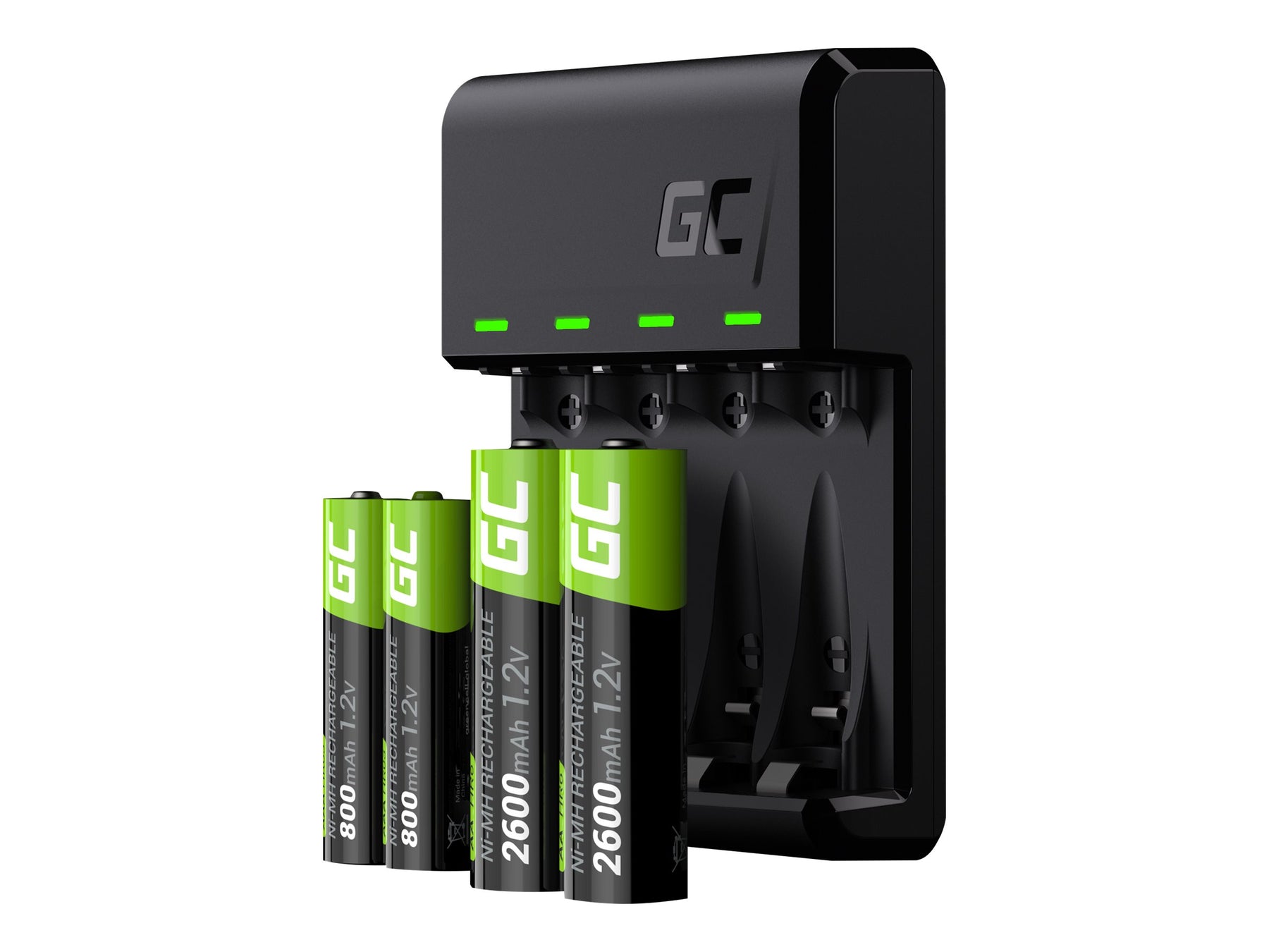 Green Cell VitalCharger - Batterieladegerät - 4 x Batterien laden