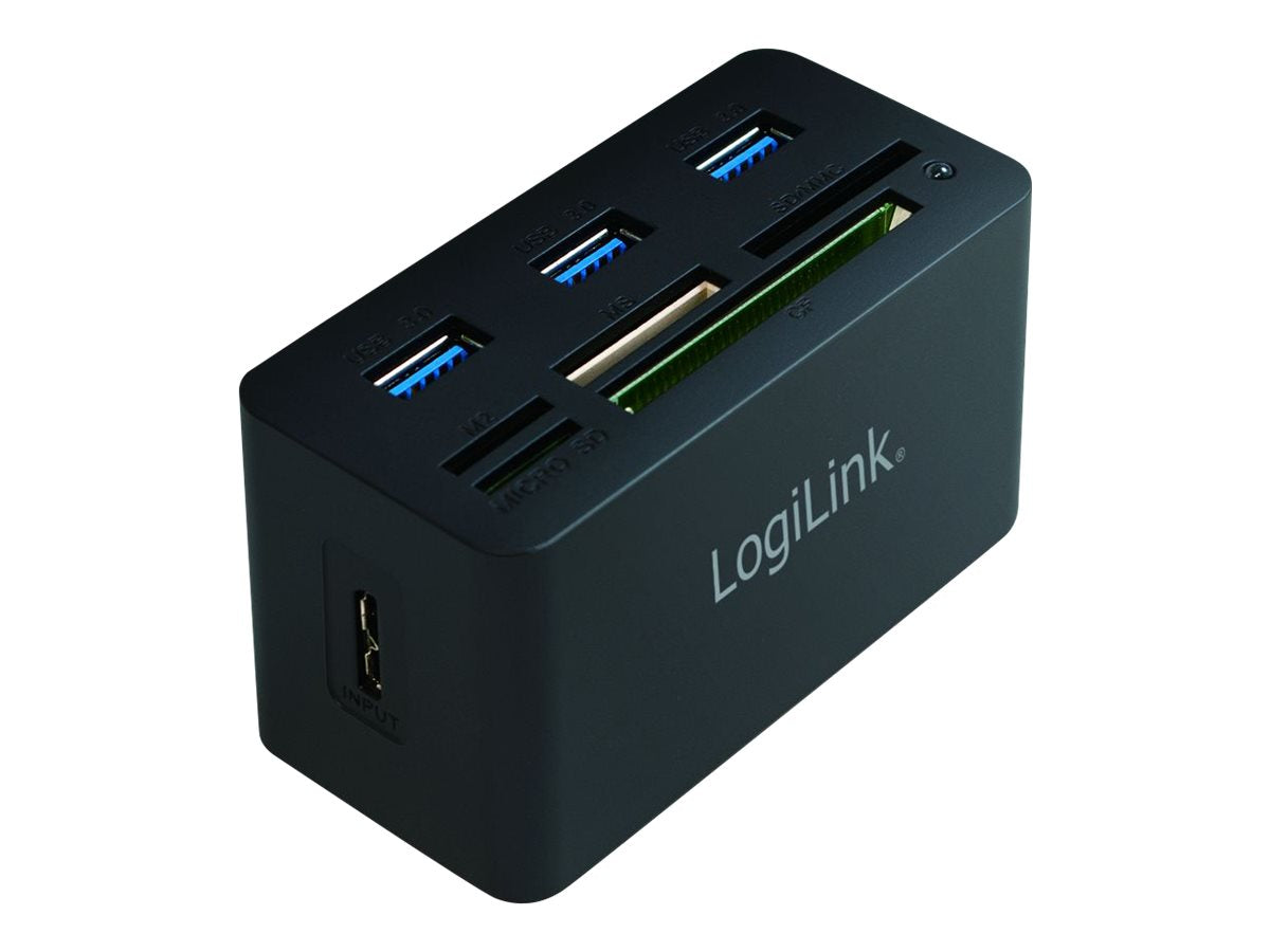 LogiLink USB 3.0 Hub with All-in-One Card Reader