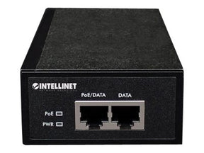 Intellinet Gigabit High-Power PoE+ Injector, 1 x 30 W, IEEE 802.3at/af Power over Ethernet (PoE+/PoE)