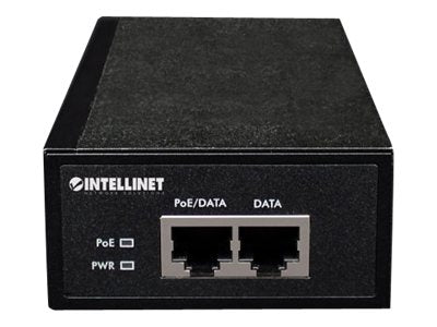 Intellinet Gigabit High-Power PoE+ Injector, 1 x 30 W, IEEE 802.3at/af Power over Ethernet (PoE+/PoE)