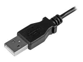 StarTech.com Micro USB Lade- und Sync-Kabel St/St - Links gewinkelt Micro-USB - 0,5m - USB-Kabel - Micro-USB Typ B (M)