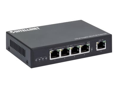 Intellinet 4-Port Gigabit Ultra PoE Extender, Adds up to 100 m (328 ft.)