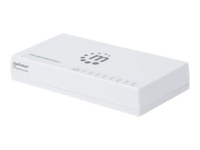 Manhattan 8-Port Gigabit Ethernet Switch, Desktop Size, Plastic, IEEE 802.3az (Energy Efficient Ethernet)