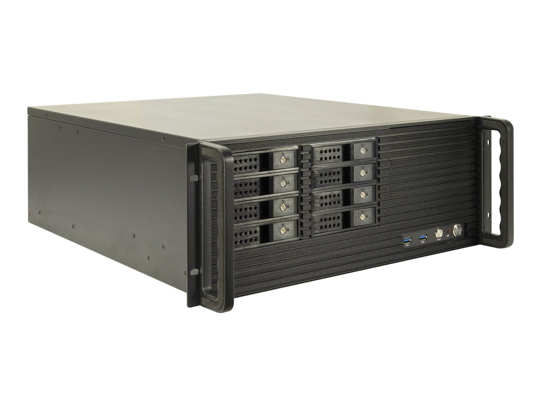 Inter-Tech IPC 4U-4508 - Rack-Montage - E-ATX / SSI EEB - SATA - keine Spannungsversorgung (ATX / PS/2)