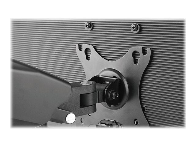 ICY BOX IB-MS303-T - Aufstellung (Gelenkarm, VESA-Adapter, Tisch-Klemme, Befestigung für Kabeldurchgang) - für LCD-Display - Metall - Schwarz - Bildschirmgröße: up to 68 cm (bis zu 27 Zoll)