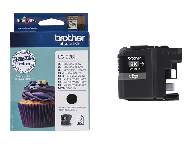 Brother LC123BK - Hohe Ergiebigkeit - Schwarz